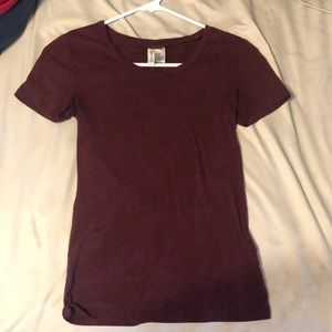 burgundy casual shirt